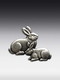 Pewter relief Rabbit