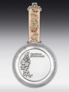 Pewter medallion Congratulations