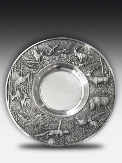 Pewter plate Hunting