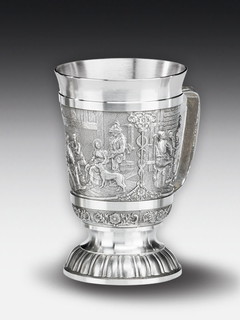 Pewter Beer stein Defregger oD 0,3l